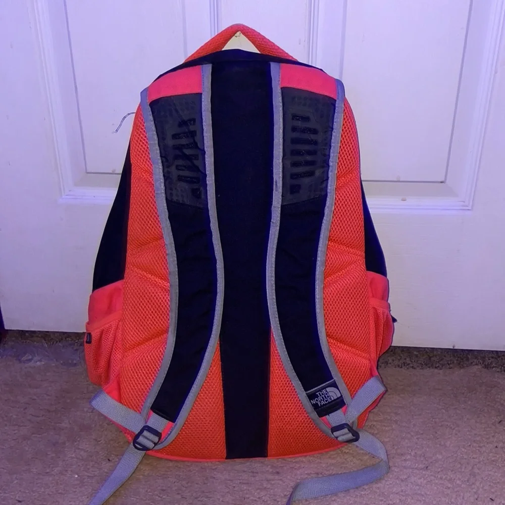 The North Face Kids Backpack Black with Pink Accents